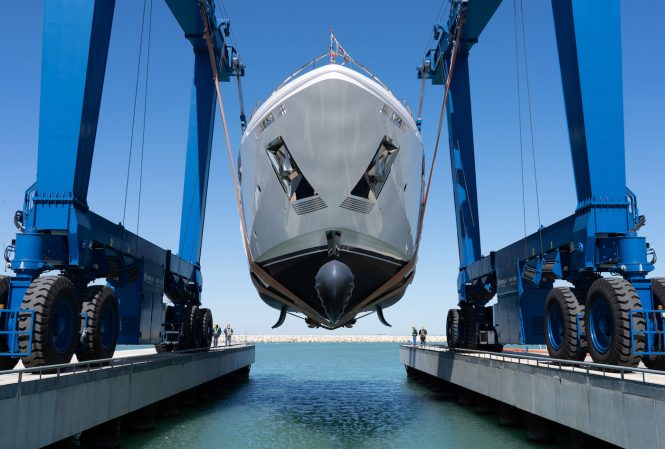 Custom Line Navetta 33 superyacht Renewal 3 Launch at Superyacht Yard Ancona