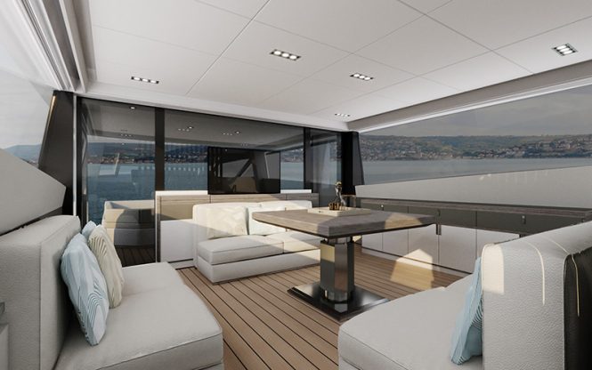 Exterior deck areas