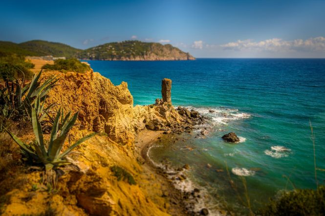 the sought after yacht charter destination of Ibiza