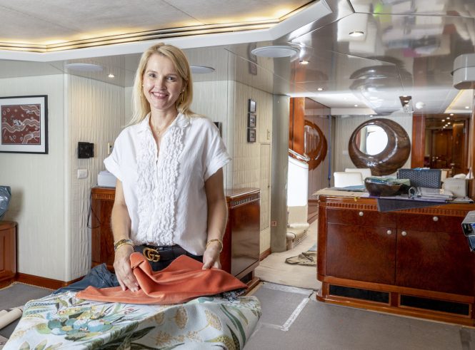 Luxury charter yacht PRINCESS ILUKA undergoing six-star refit