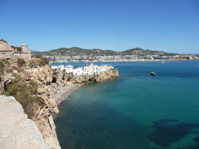 the sought after yacht charter destination of Ibiza