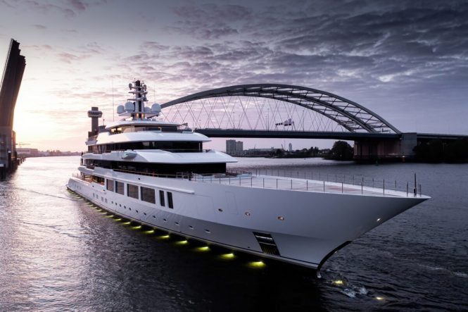 Oceanco delivers 117-metre mega yacht INFINITY