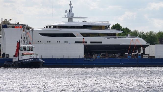 In video: Lurssen luxury yacht MOON SAND relaunched in Bremen, Germany