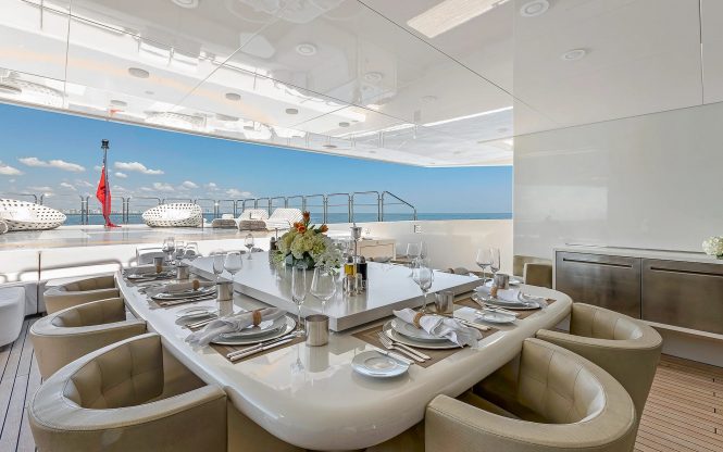 alfresco dining area