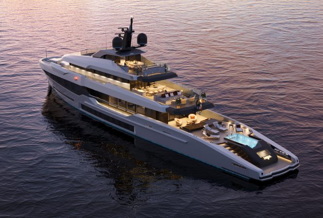 Tankoa T500 TEHTHYS | Aft deck pool can be converted to a helipad
