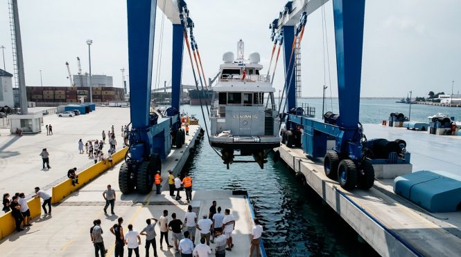 Custom B76 luxury explorer yacht LEMANJÁ launched
