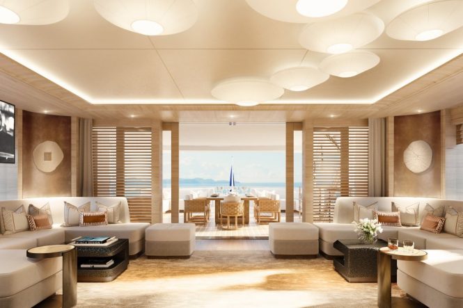 saloon looking aft