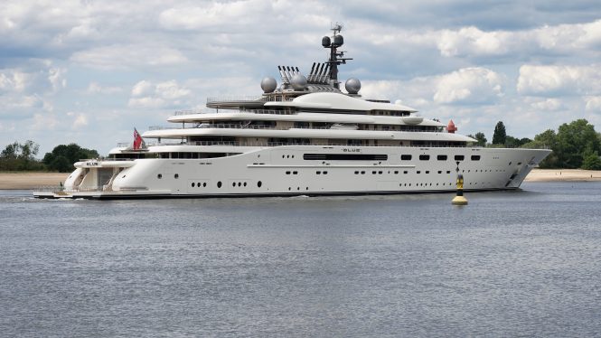 160m Lurssen mega yacht BLUE delivered