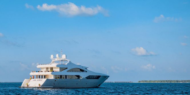 Charter luxury yacht ARK NOBLE for fishing and Scuba diving in the Maldives