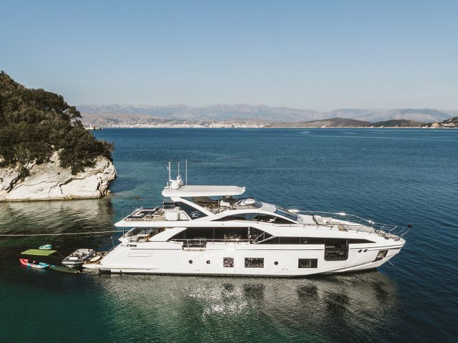 Azimut motor yacht VOLANTE ready for Mediterranean luxury charters