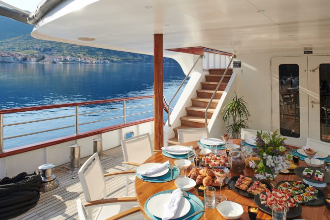 Al fresco dining area