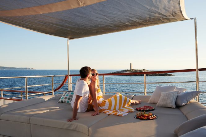 Relaxing on board