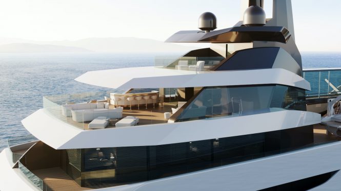 Close up of the decks