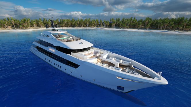 55m superyacht Project VENUS under construction at Heesen Yachts