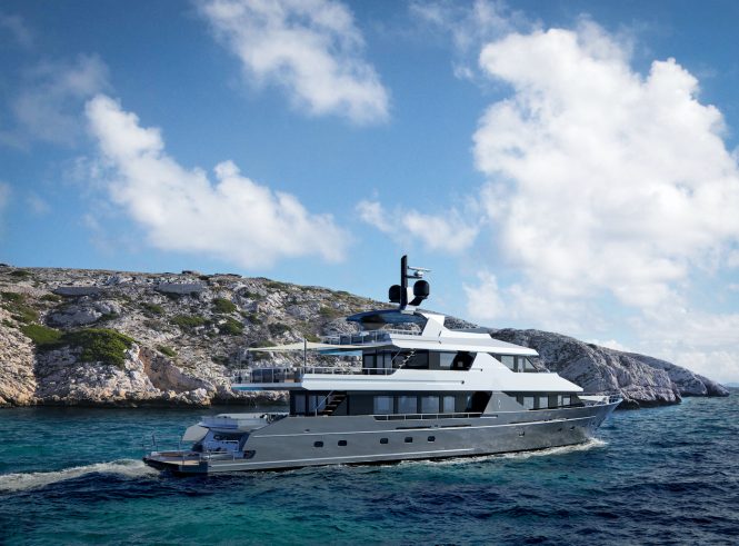 Beautifully refitted 40m motor yacht SKY for charter in Turkey and Greece