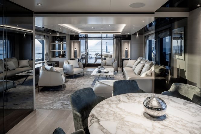 Saloon and aft deck area - Photo © Guillaume Plisson