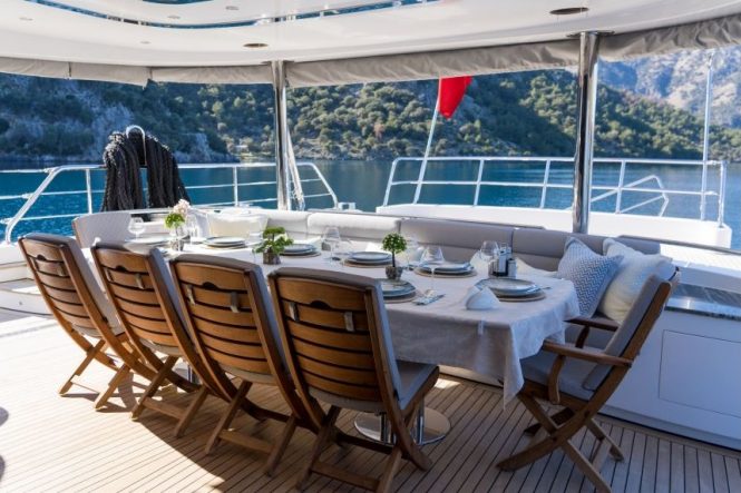 al fresco dining area