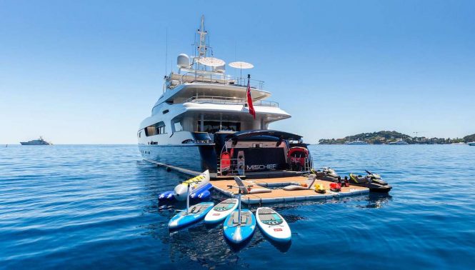Luxury yacht MISCHIEF heading to New Zealand and Tahiti charter grounds for 2023