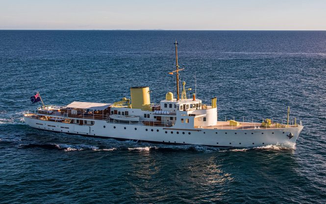 Newly restored classic yacht MARALA embodies the spirit and character of the 1930s