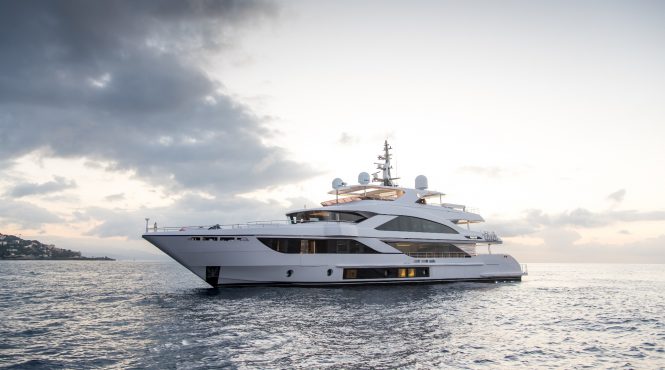43m super yacht RISING DAWN brand new for charter in 2023