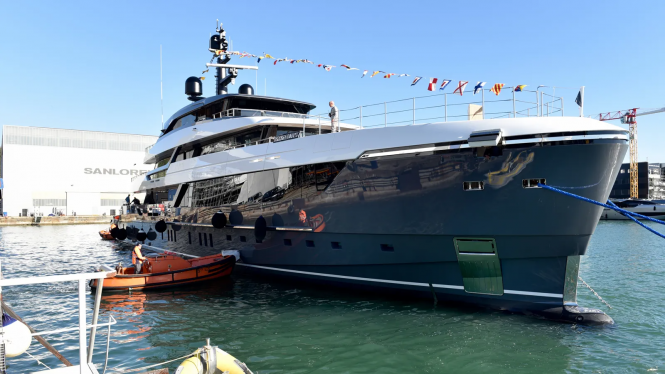Sanlorenzo christens 57Steel yacht ALMA