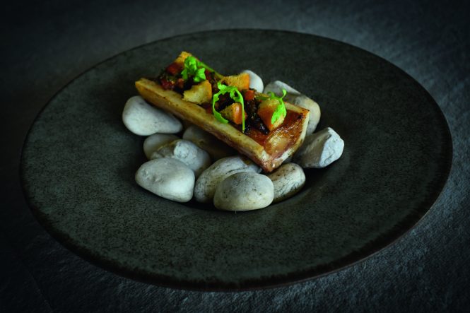 Culinary masterpieces from the on board chef
