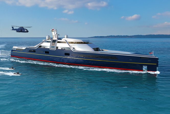 British NATIONAL FLAGSHIP: a concept vessel from Vitruvius Yachts and Team FestivAL