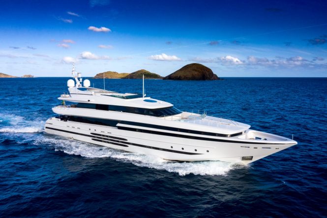 46.7m luxury yacht BALISTA available with a 15% special spring discount