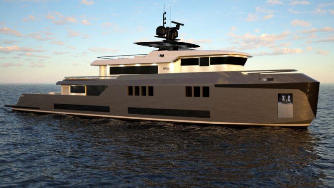 42.5m concept yacht ORCA is revealed by KRC Yachting