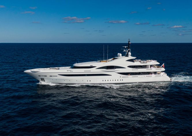 Super yacht QUANTUM OF SOLACE debuts on the charter market