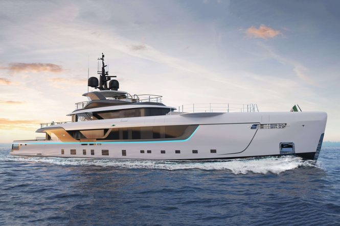 55m Admiral superyacht SILVER STAR approaching completion