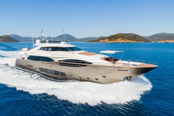 Stunning lady of the sea, 38m luxury yacht THALYSSA available for charter in Greece