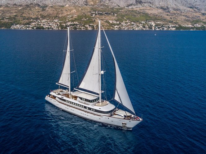 Welcome Home: renamed custom 46m sailing yacht OMNIA (ex Aiaxaia) is now back with her founder and ready for charter in Croatia