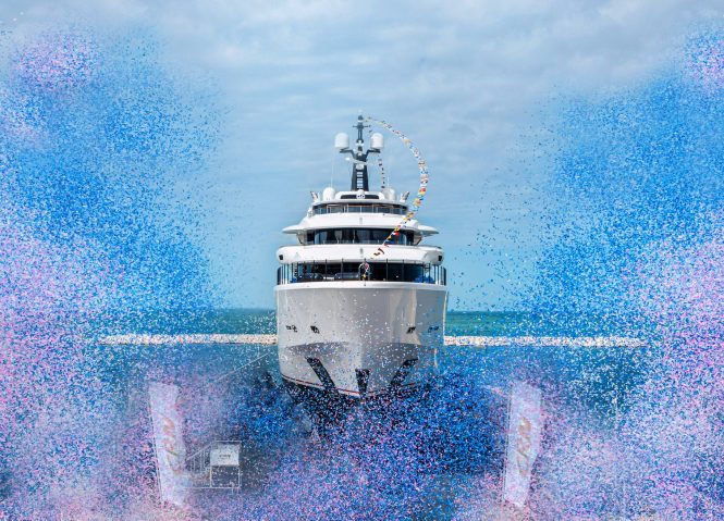 CRN launches 72m mega yacht M/Y 139 in Italy