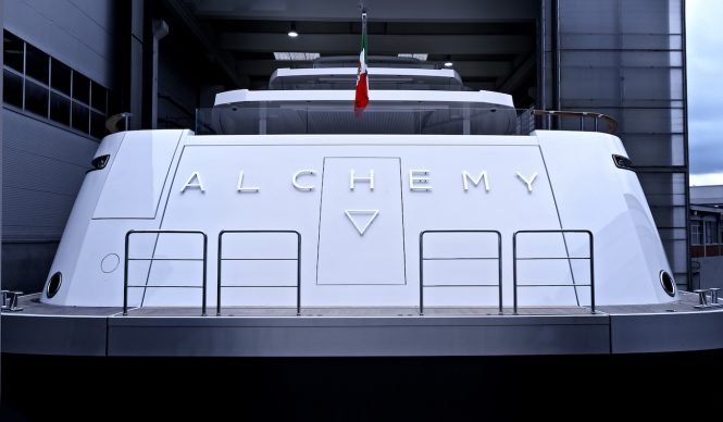 Rossinavi yacht ALCHEMY at launch