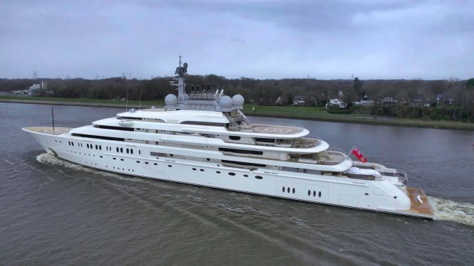 Lurssen shipyard hands over 146m mega yacht OPERA to her proud owners