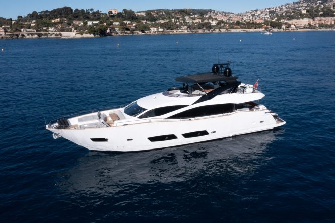 28m motor yacht MIRKA is available for charter in the Mediterranean after a 2023 refresh