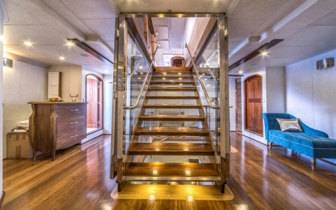 Central staircase and grand lobby