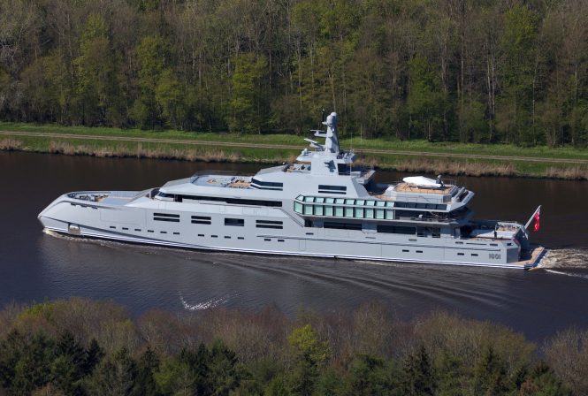 Lurssen-built 90m head-turner mega yacht NORN delivered to owner
