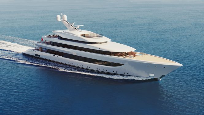 72m superyacht SAKURA is currently in construction and looking for her new owner