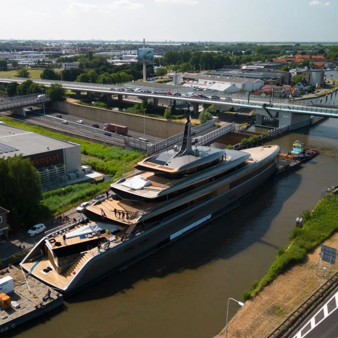 84m Feadship superyacht OBSIDIAN (ex Project 710) ready for sea trials