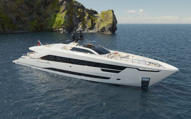 Motor yacht ALIA 43 RAISED PILOT HOUSE in construction in Turkey