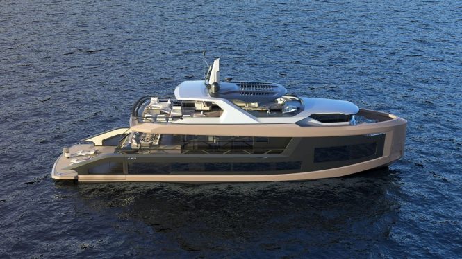 Motor yacht WATERLILY (rendered image)