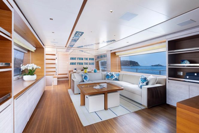 Main salon view forward
