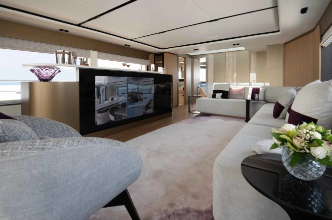 Sky lounge bar with inbuilt TV