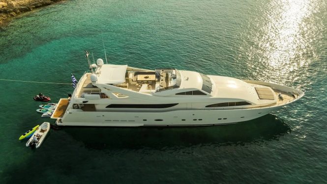 Charter elegant 34m motor yacht CHAMPAGNE AND CAVIAR in select locations