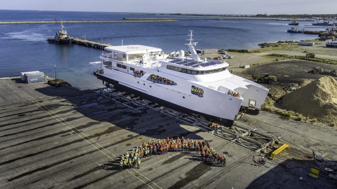 56m full-custom superyacht CHARLEY 2 launches in Australia from Echo Yachts
