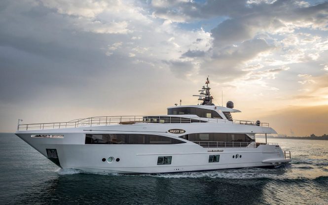33m luxury motor yacht WATERMACHINE delivered and available for charter