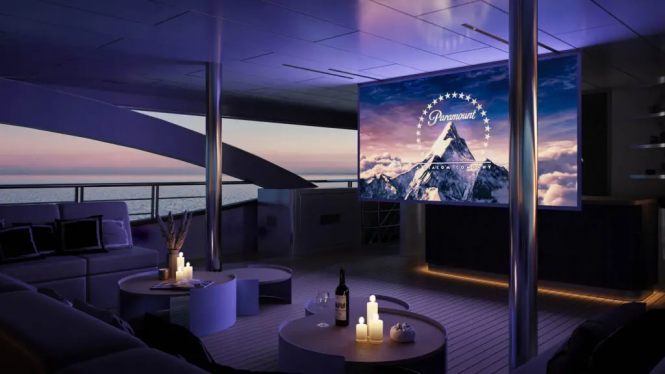 Outdoor cinema zone