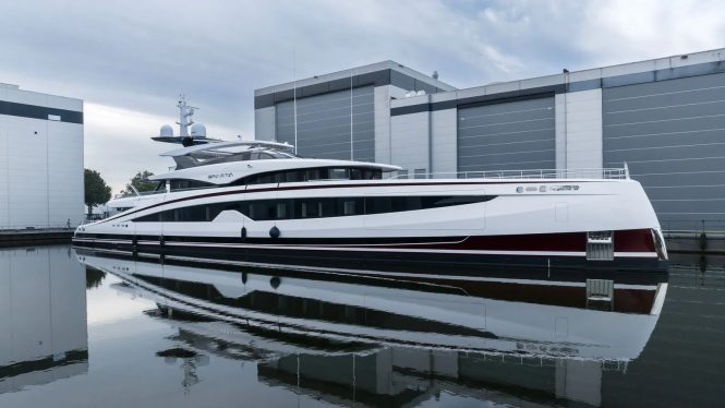 67m superyacht SPARTA, from Heesen, prepares for sea trials